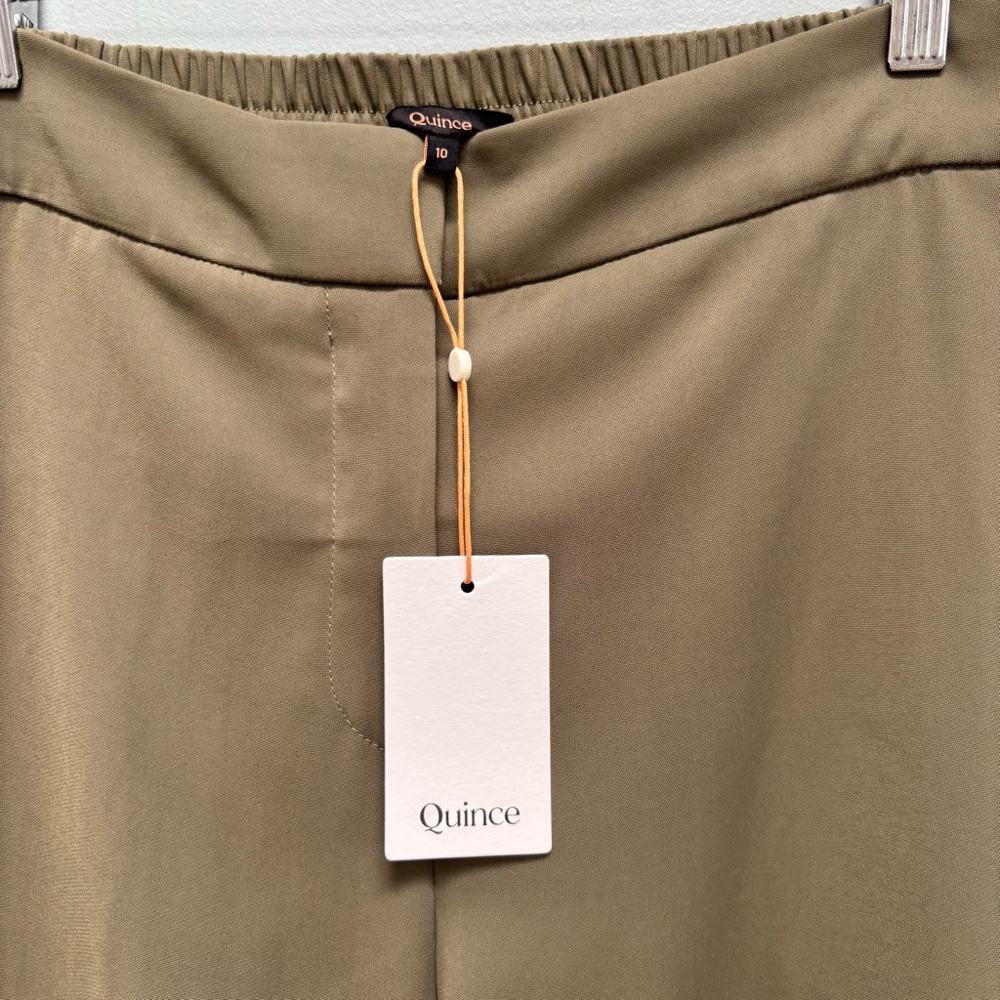 Quince Stretch Crepe Ankle Pants in Olive 10 - Picture 11 of 11